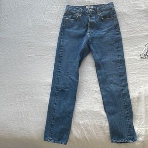 AGOLDE Riley Highrise jean. SZ 24